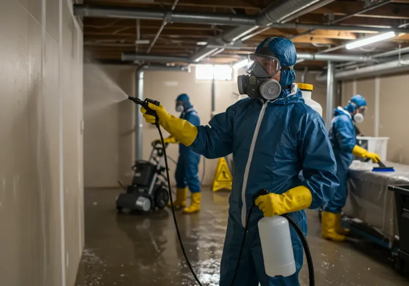 Basement Sanitization and Antimicrobial Treatment process in Greenville, KY